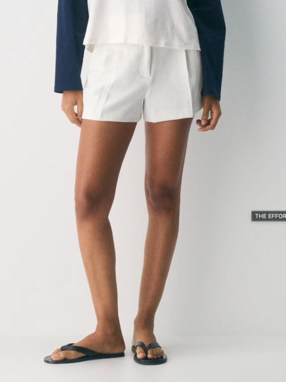 Wilfred The Effortless Short™ Mini Crepette Cream High-Waist Tailored Shorts 00